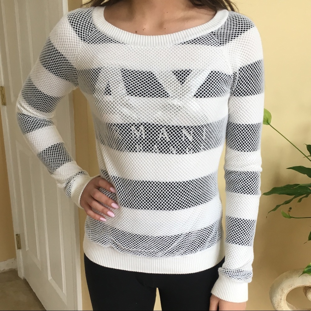 Armani Exchange Striped Crew Neck Sweater
